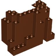 Lego skála 4x10x6, červeno hnědá (4535371, 4225970)